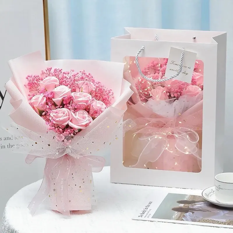 Hoa sáp có bền không? Review bó hoa hồng sáp 8 bông và cách giữ hoa lâu